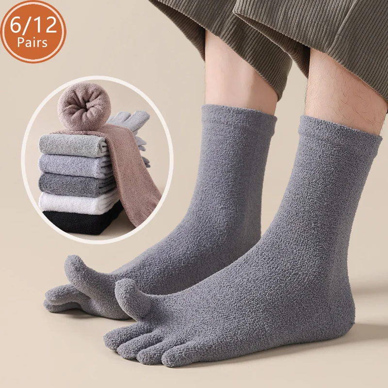 Thermal Sock Winter - 6/12 Pairs Thick Thermal Split Toe