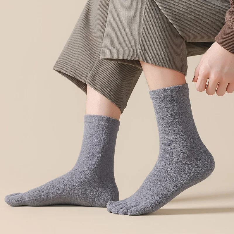 6/12 Pairs Thick Thermal Split - Thermal Sock Winter recension och pris