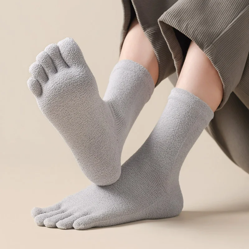 6/12 Pairs Thick Thermal Split - Thermal Sock Winter recension och pris
