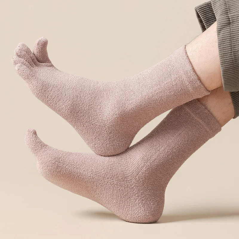 6/12 Pairs Thick Thermal Split - Thermal Sock Winter recension och pris