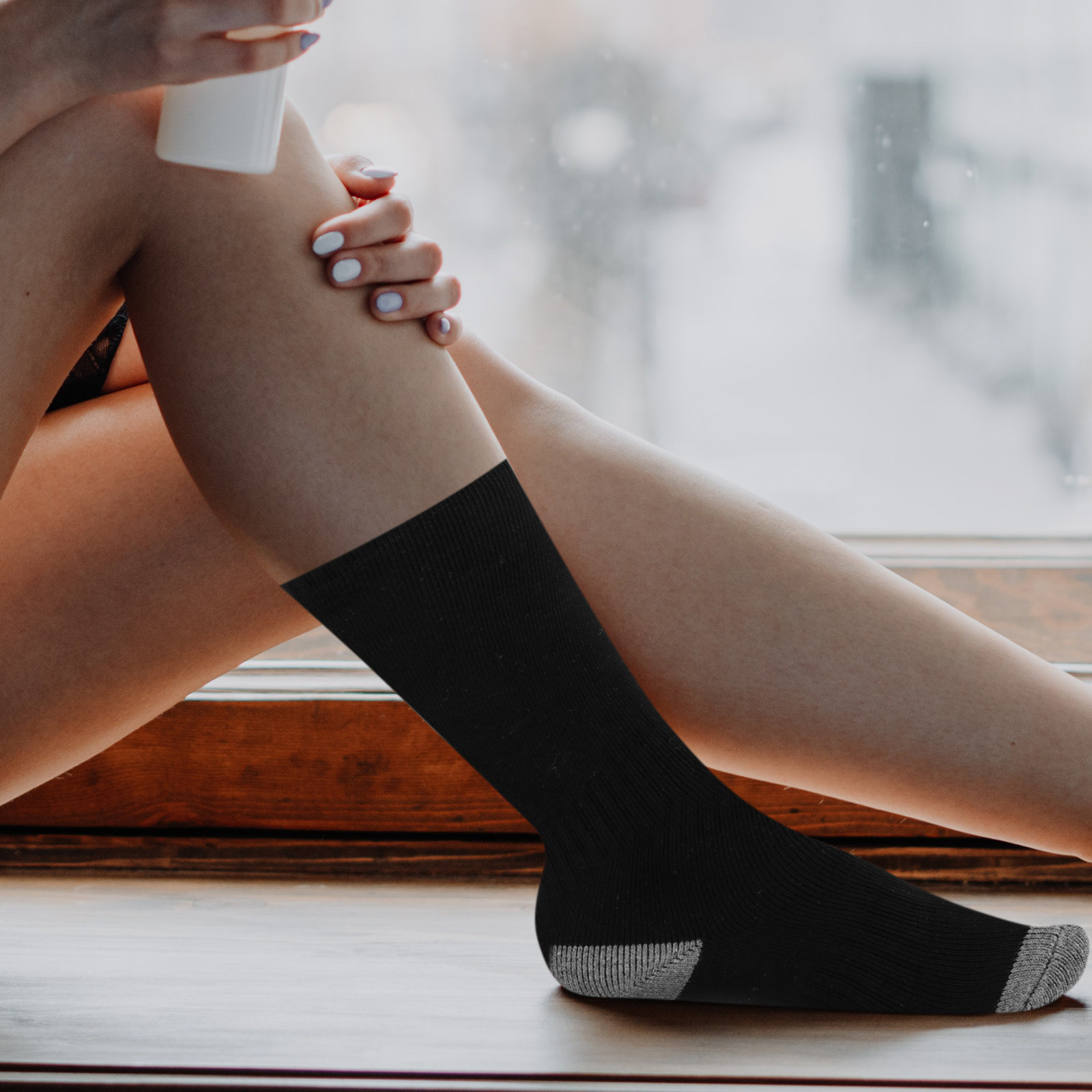 1Set Heated Socks Warm Feet El - Thermal Sock Winter recension och pris